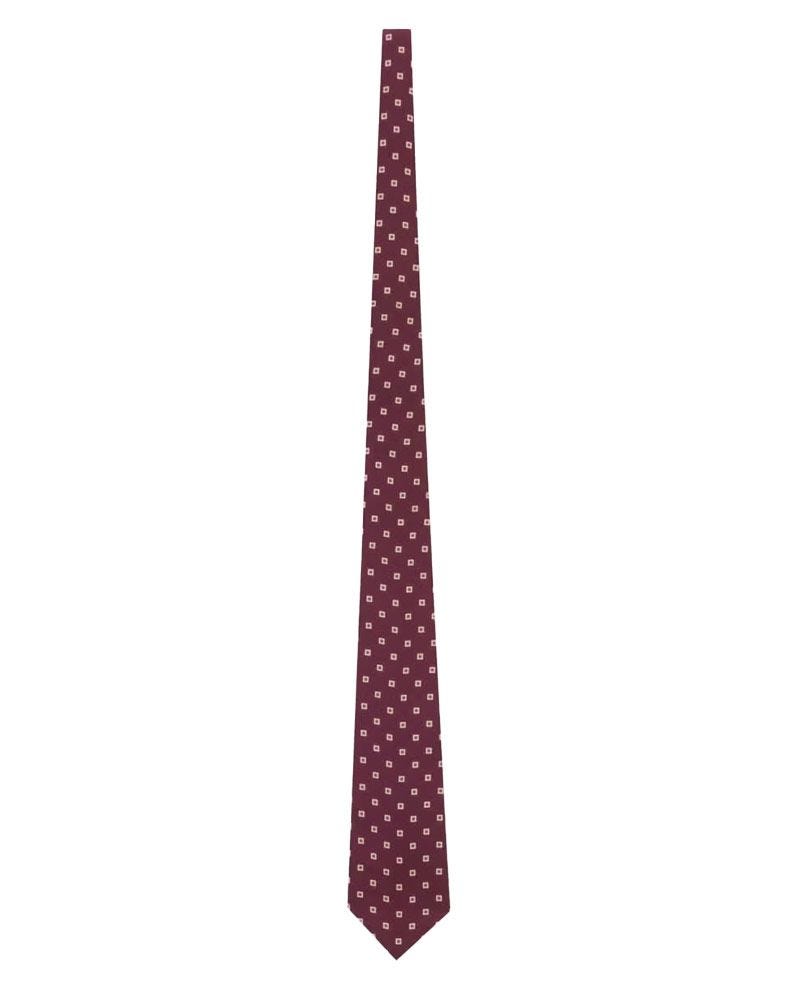Wide Tie in Square Silk Twill