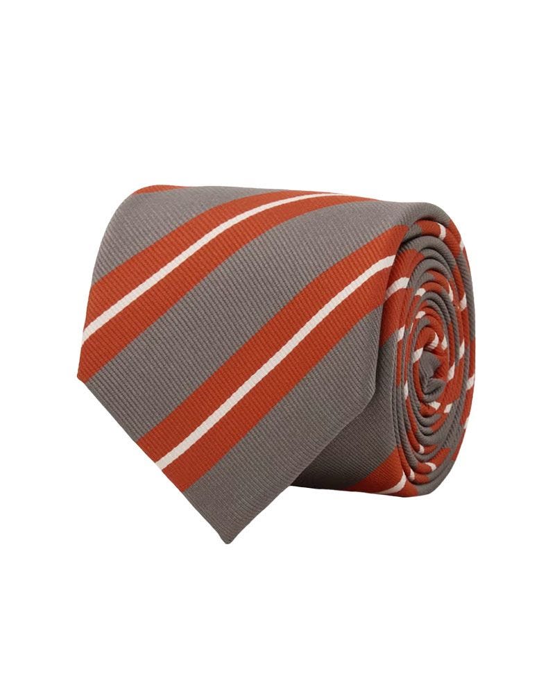 Alma Mater Heritage Manning Repp Orange Tie