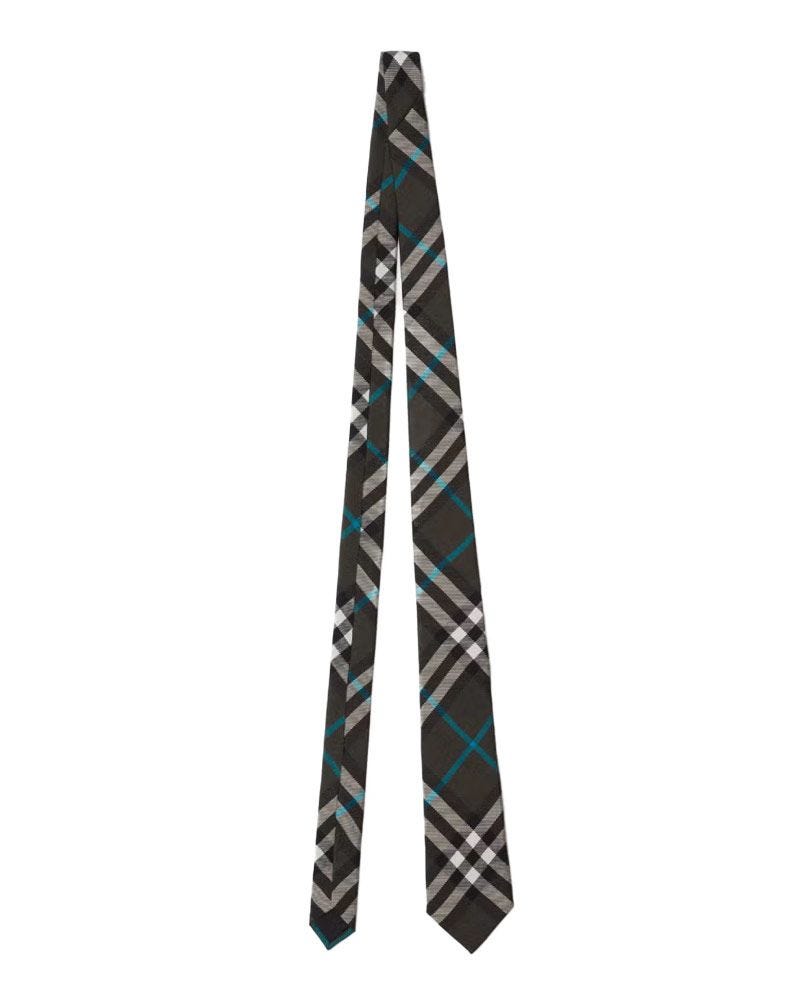 Check Silk Tie