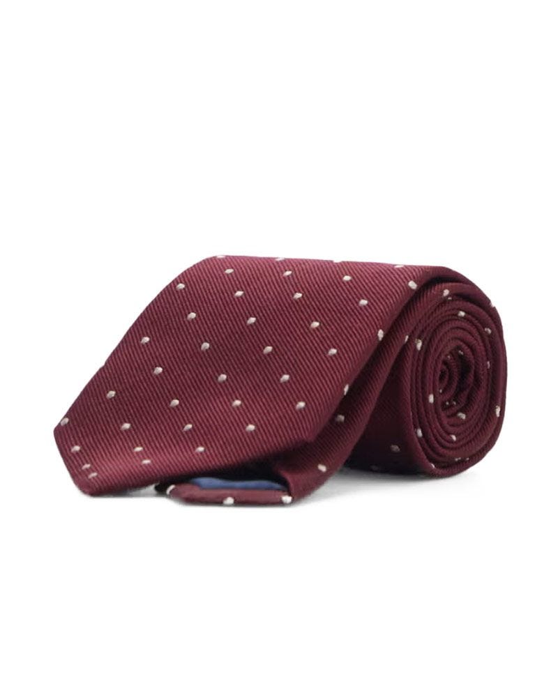 Polka-Dot Silk Tie