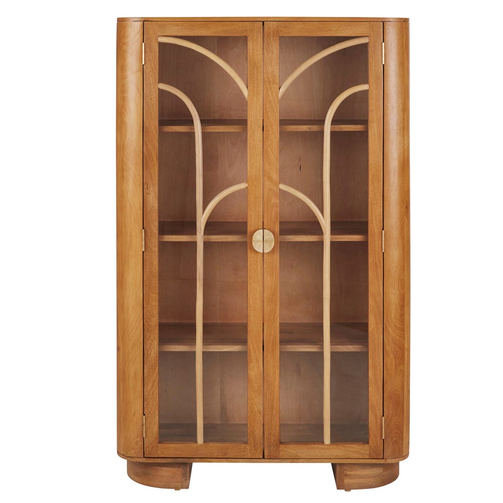 Vitrina de madera de mango