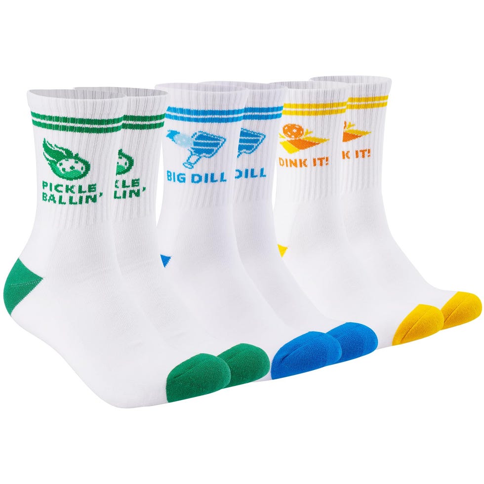 Pickleball Crew Socks 3 Pairs