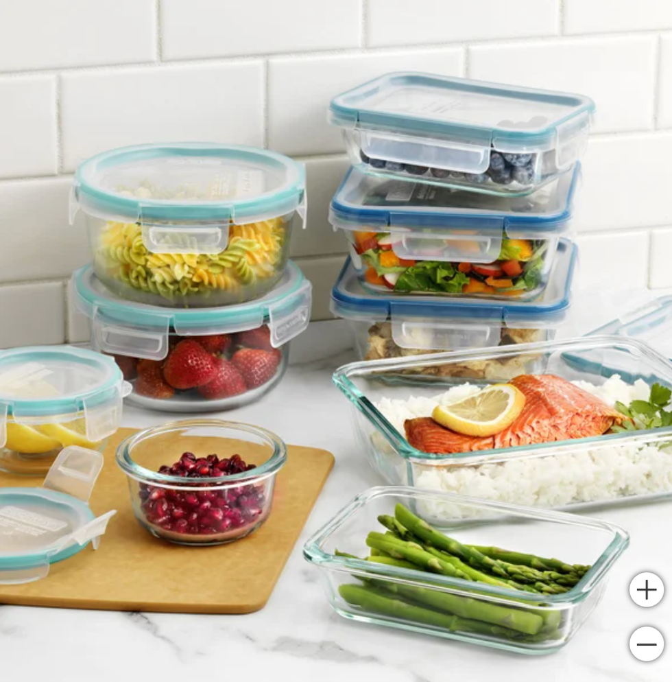 18-Piece Glass Food Storage Set