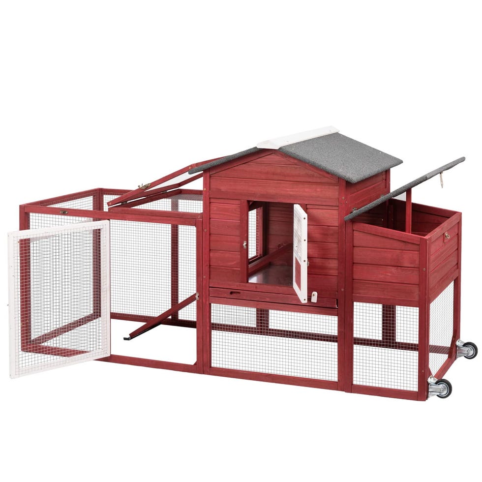 Chicken Coop with Run Large Wooden Chicken House