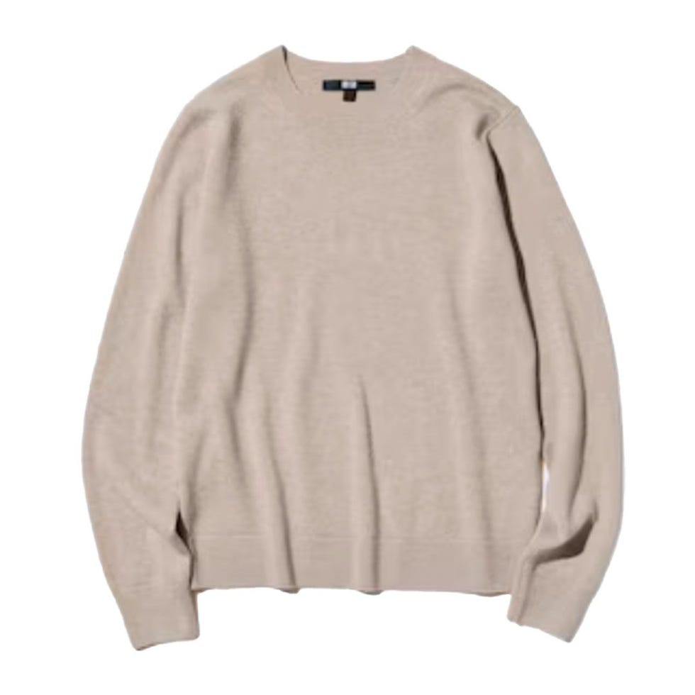 Cashmere Crew Neck Long-Sleeve Sweater