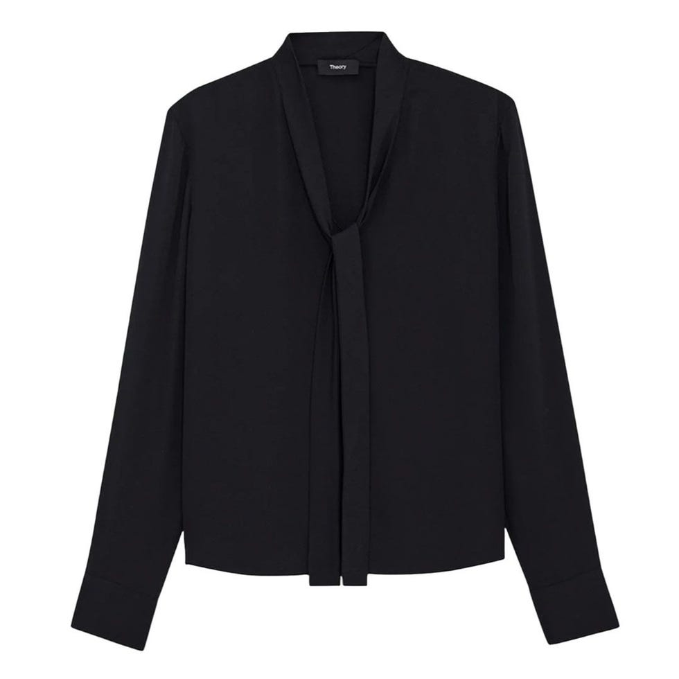 Silk Tie Blouse