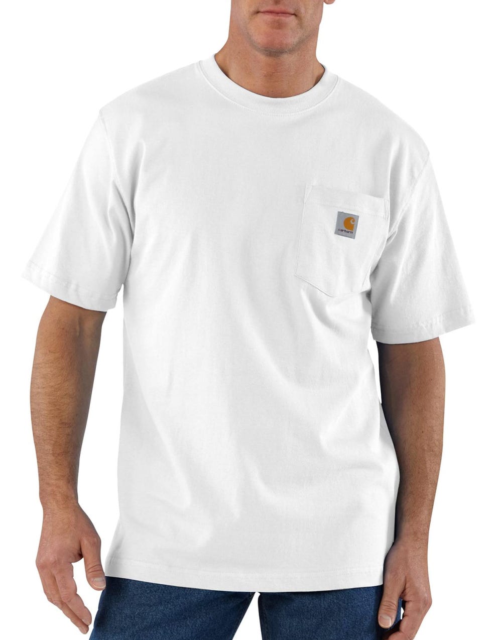 Loose Fit Heavyweight Kurzarm-T-Shirt mit Tasche für Herren