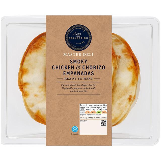 Smoky Chicken & Chorizo Empanadas 220g