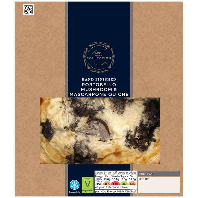 Portobello Mushroom & Mascarpone Quiche 230g