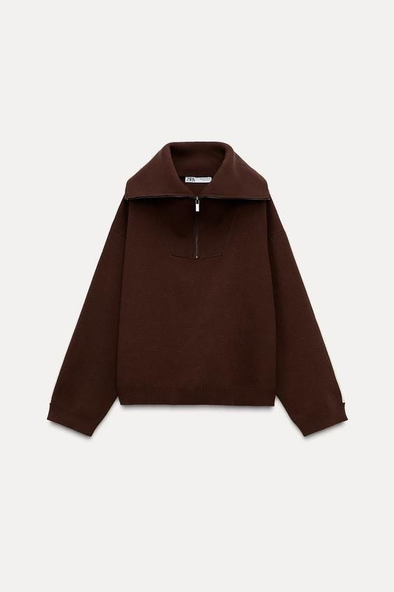 Side Stripe Knit Sweatshirt
