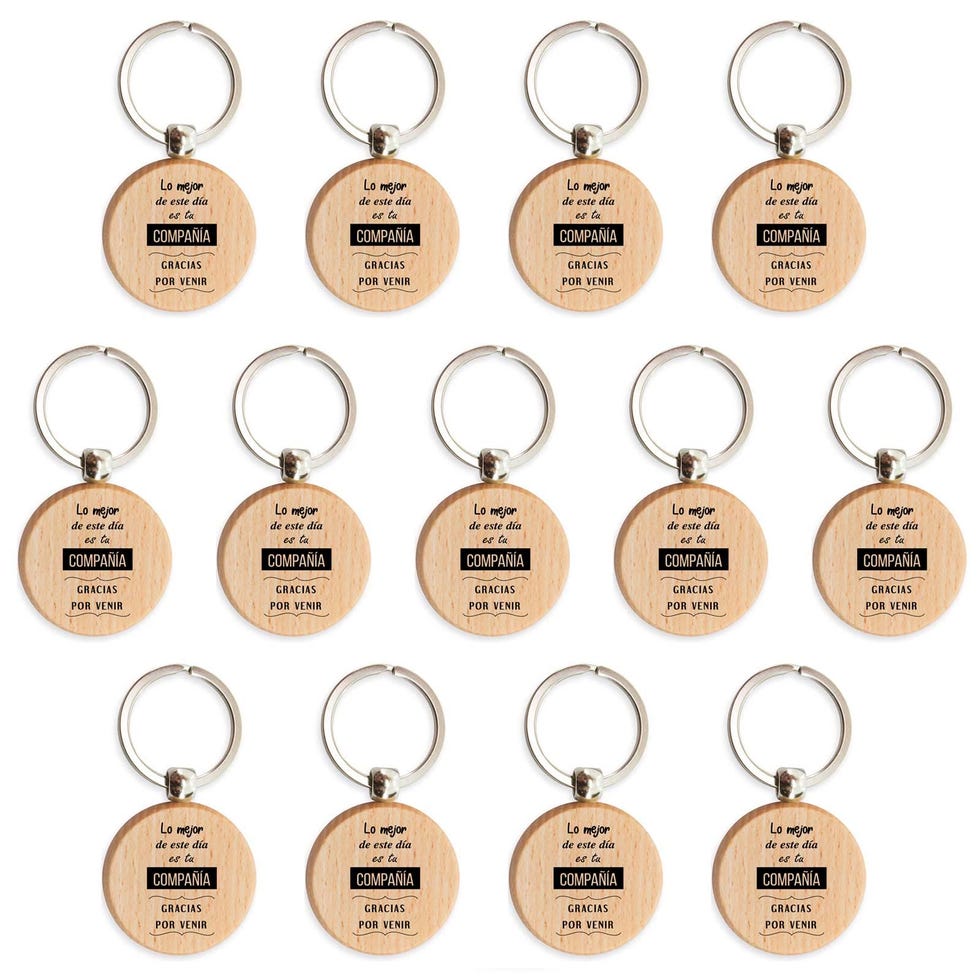 Llavero de madera personalizado