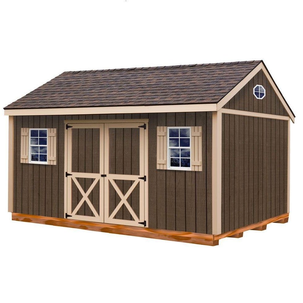Brookfield 12' X 16' Wood Shed Kit