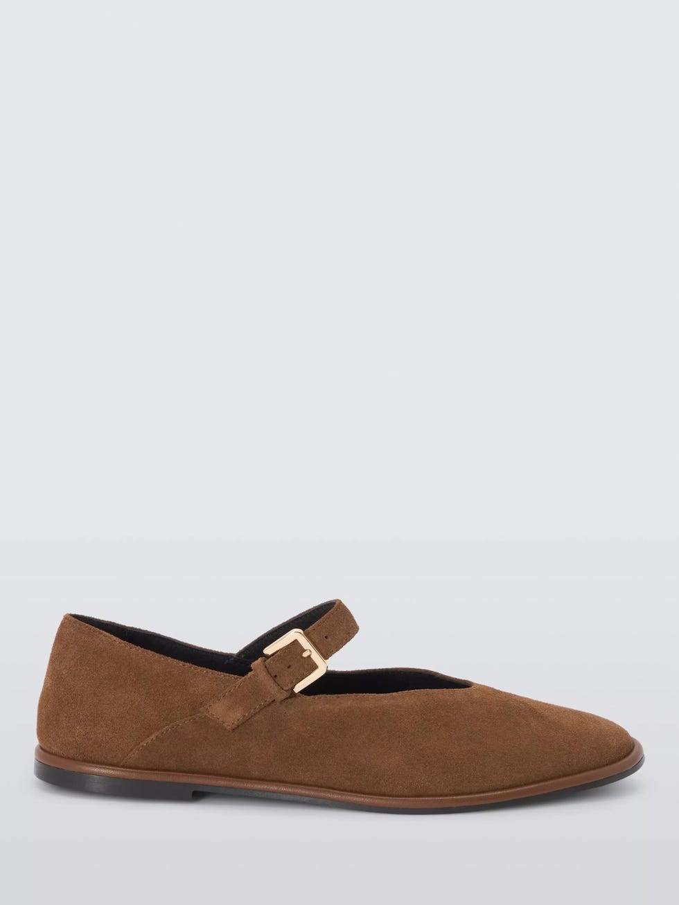 Hettie suede mary-jane ballerina pumps