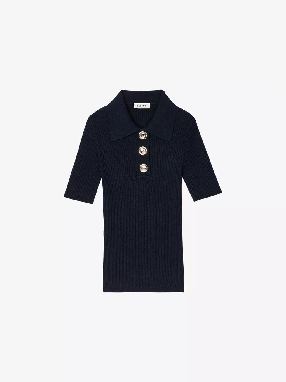 Knitted polo shirt