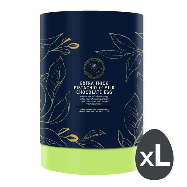 Extra Thick Pistachio & Milk Chocolate Egg, 485g