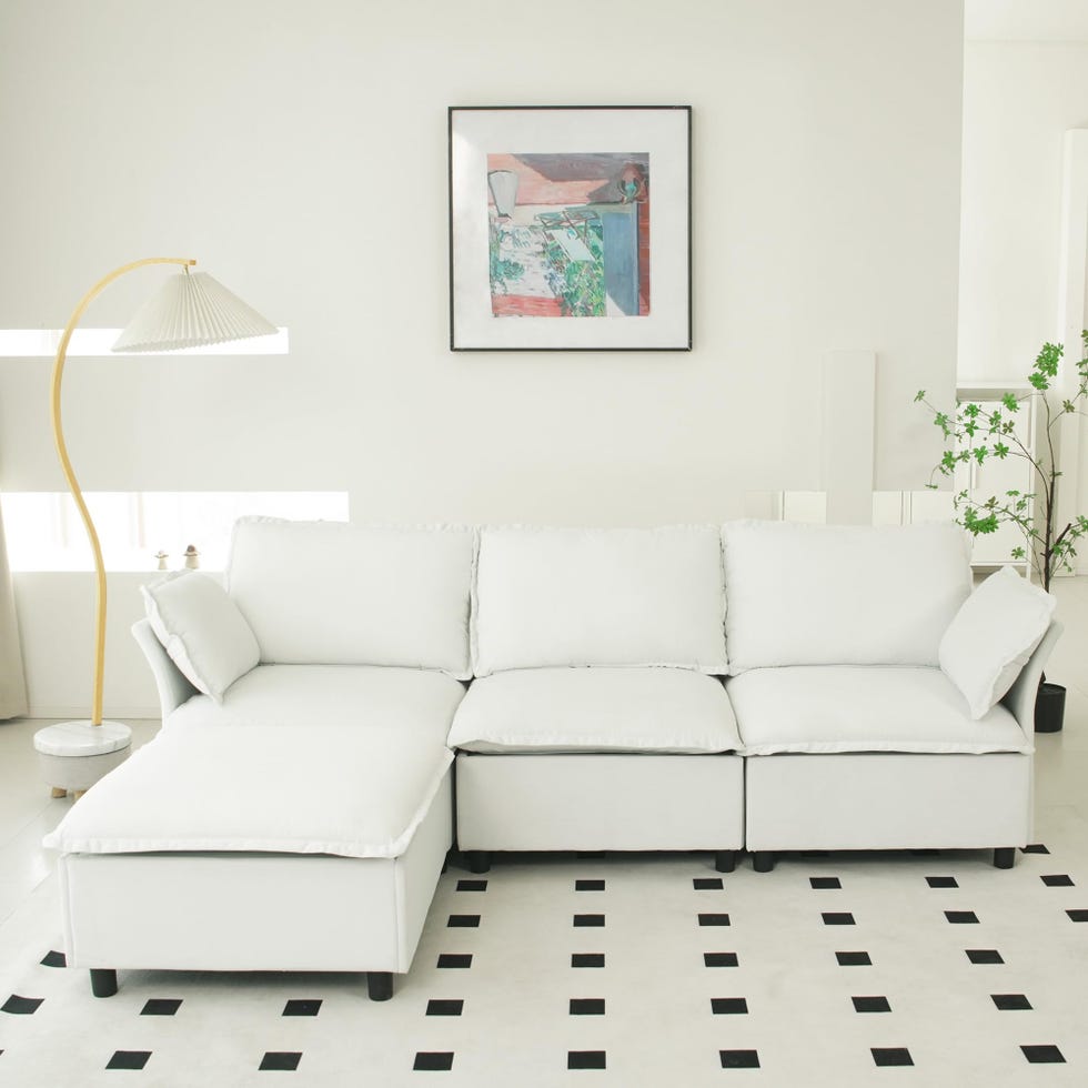 L-Shaped Cloud Sectional Sofa 