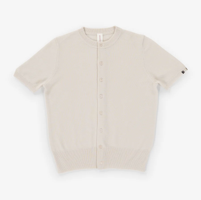 Extreme Cashmere Short-Sleeved Cardigan Petite Flyer