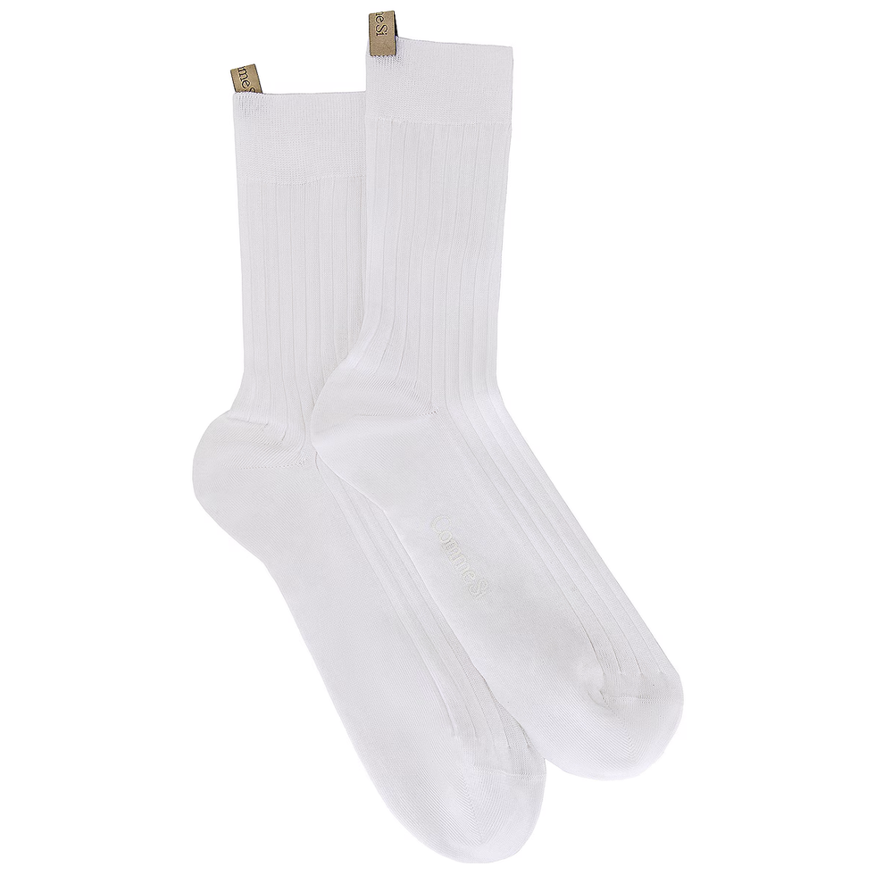 The Yves Sock in White