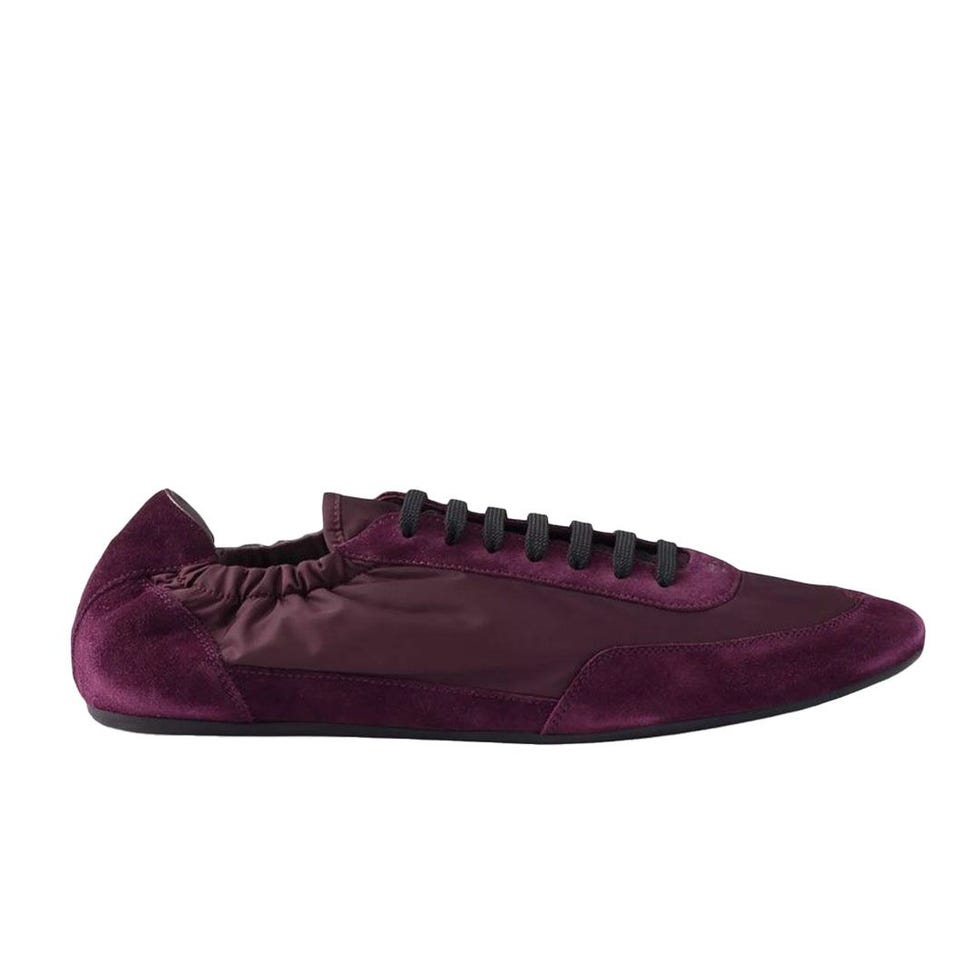 Collapse Re-Nylon and Suede Trainers