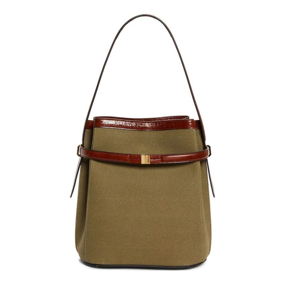 Belted Bucket Bag