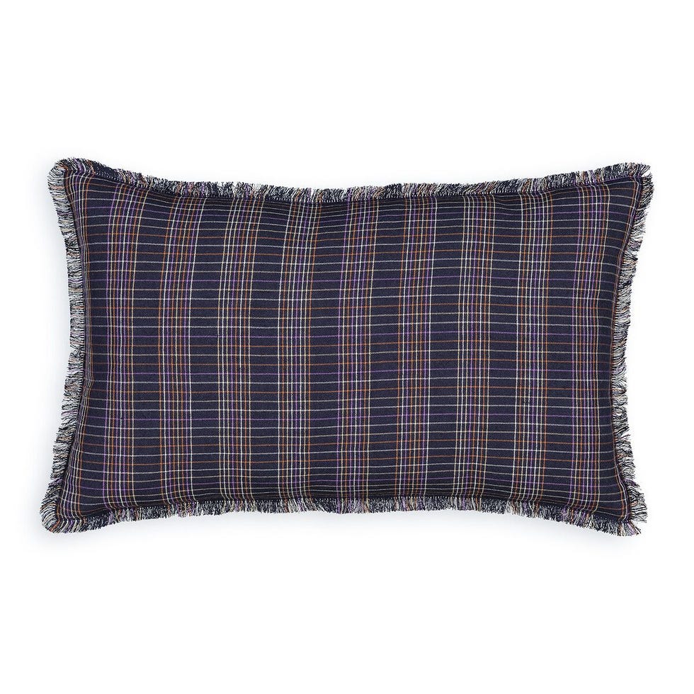 Melilas Rectangular Checked Cushion Cover