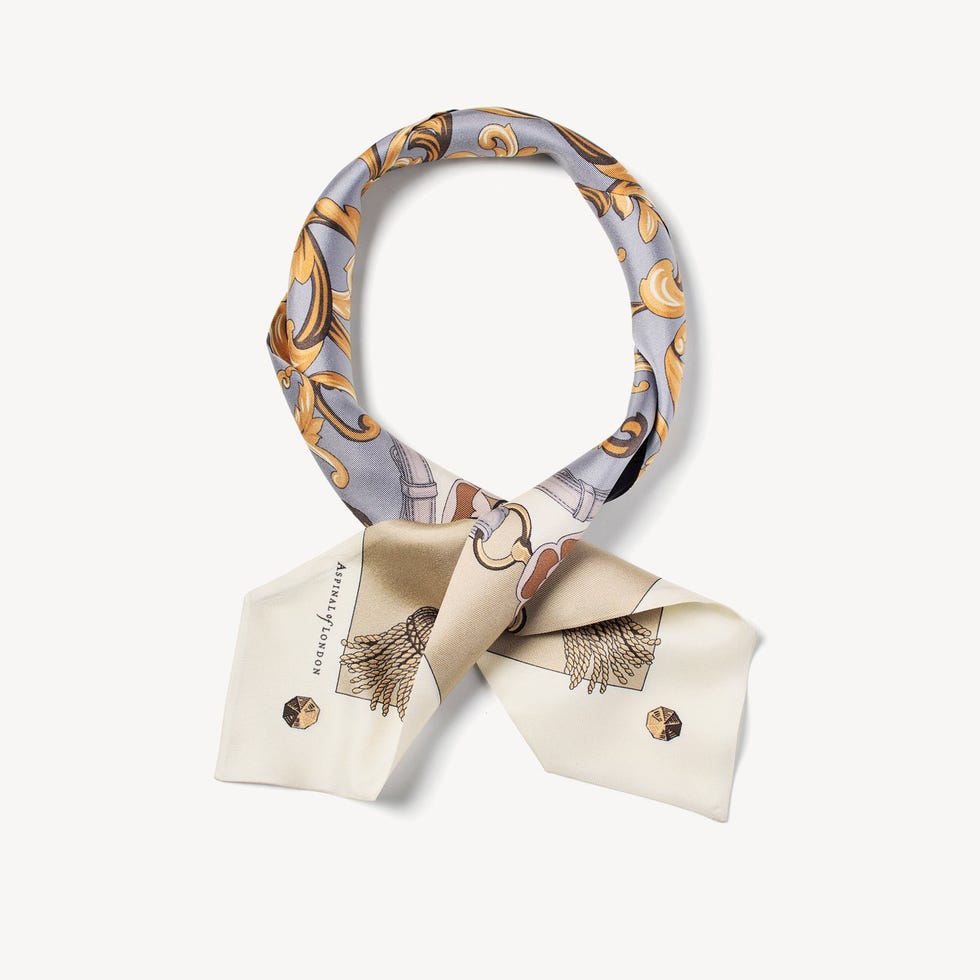 Aspinal signature silk neck bow