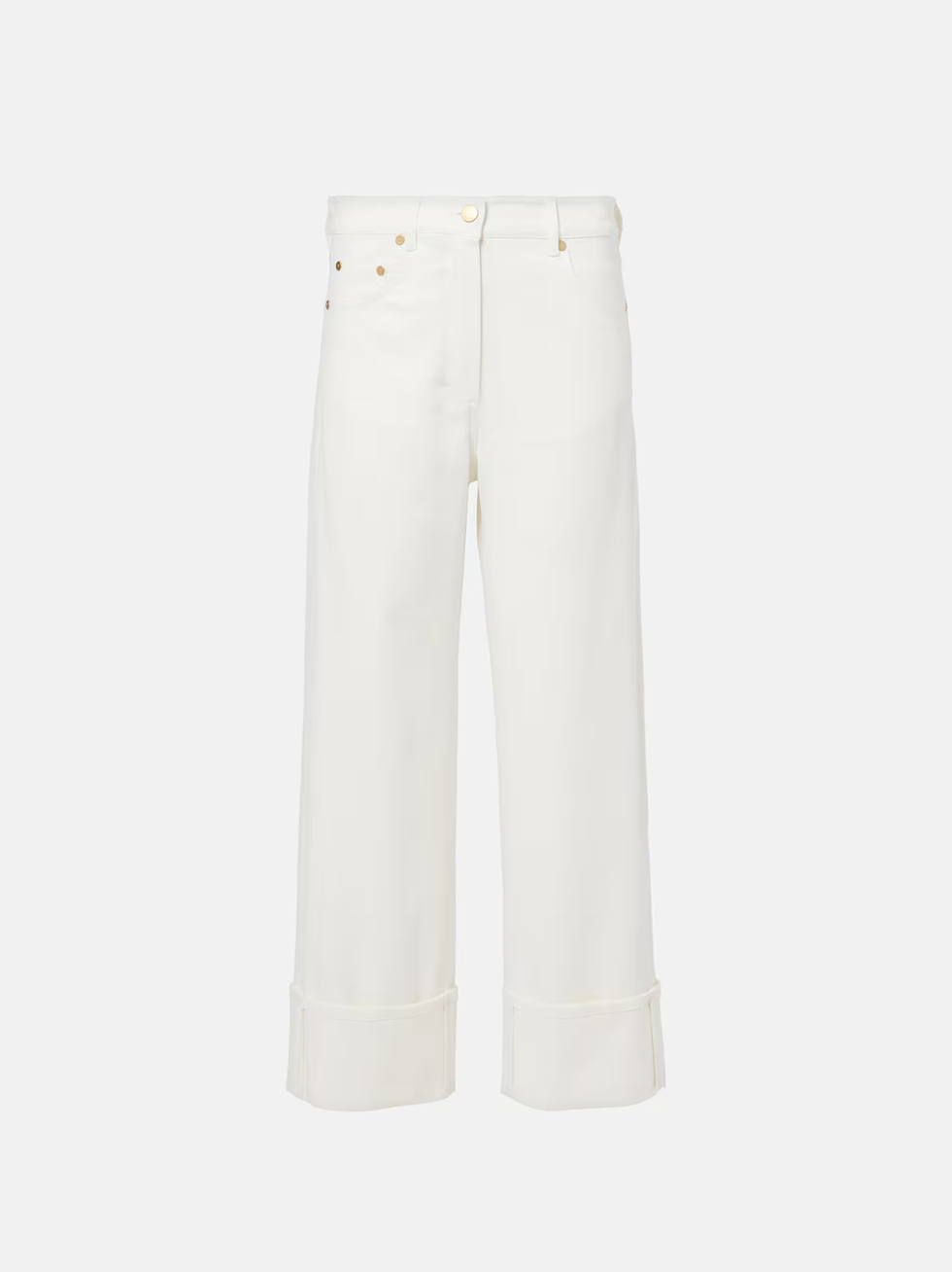 Max Mara Cervia cropped mid-rise wide-leg jeans