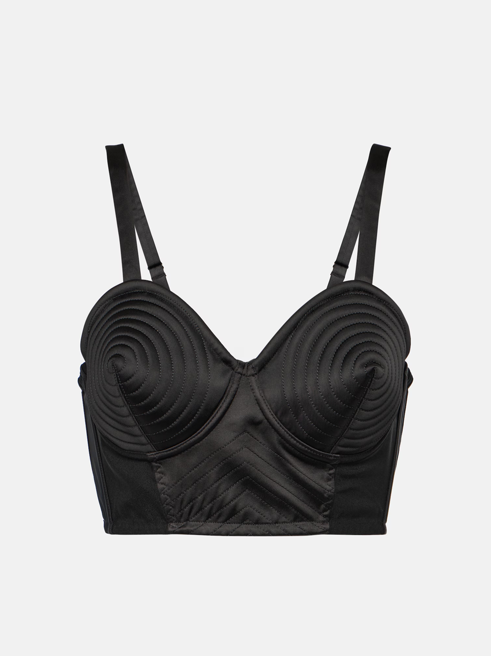 Jean Paul Gaultier Tattoo iconic satin bra top