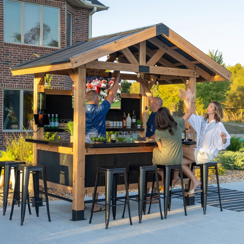 Palisade 9'x6 'Cedar Wood Outdoor Bar