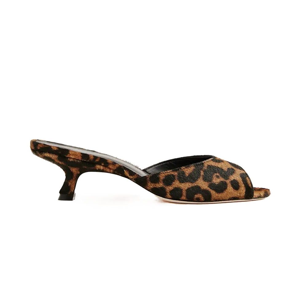 Winni Peep-Toe Heeled Mule