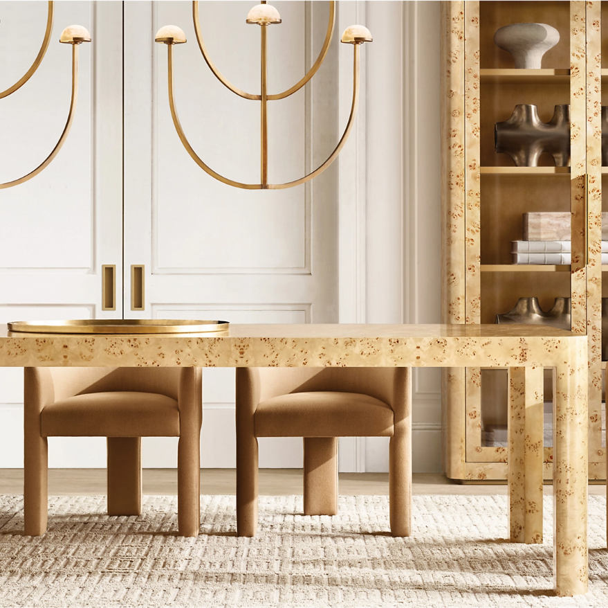 Bardot Burl Rectangular Dining Table Bardot Burl Rectangular Dining Table
