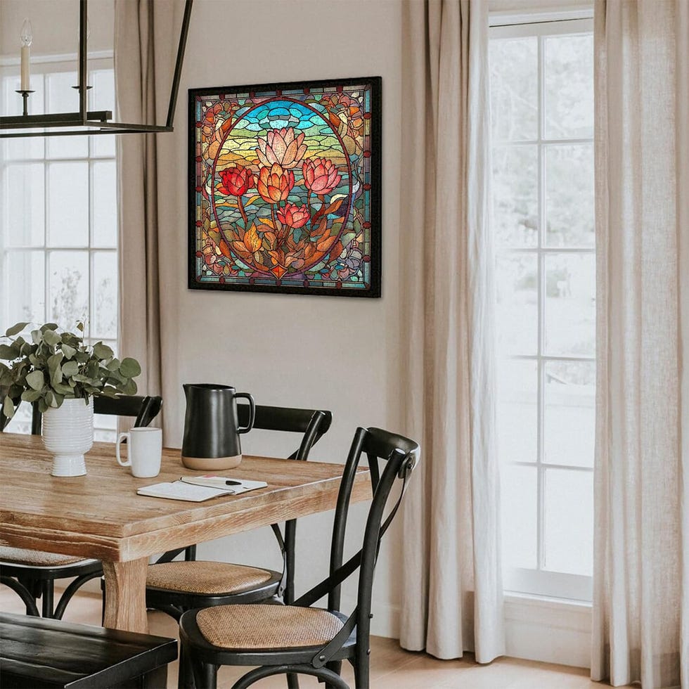 Stained Glass Flower Puzzle