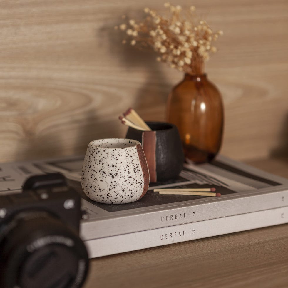 Ceramic Match Holder with Striker 
