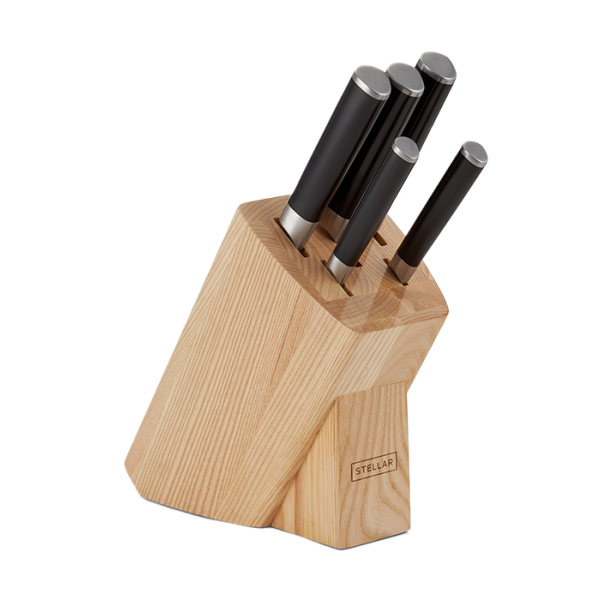 Poise 5 Piece Knife Block Set