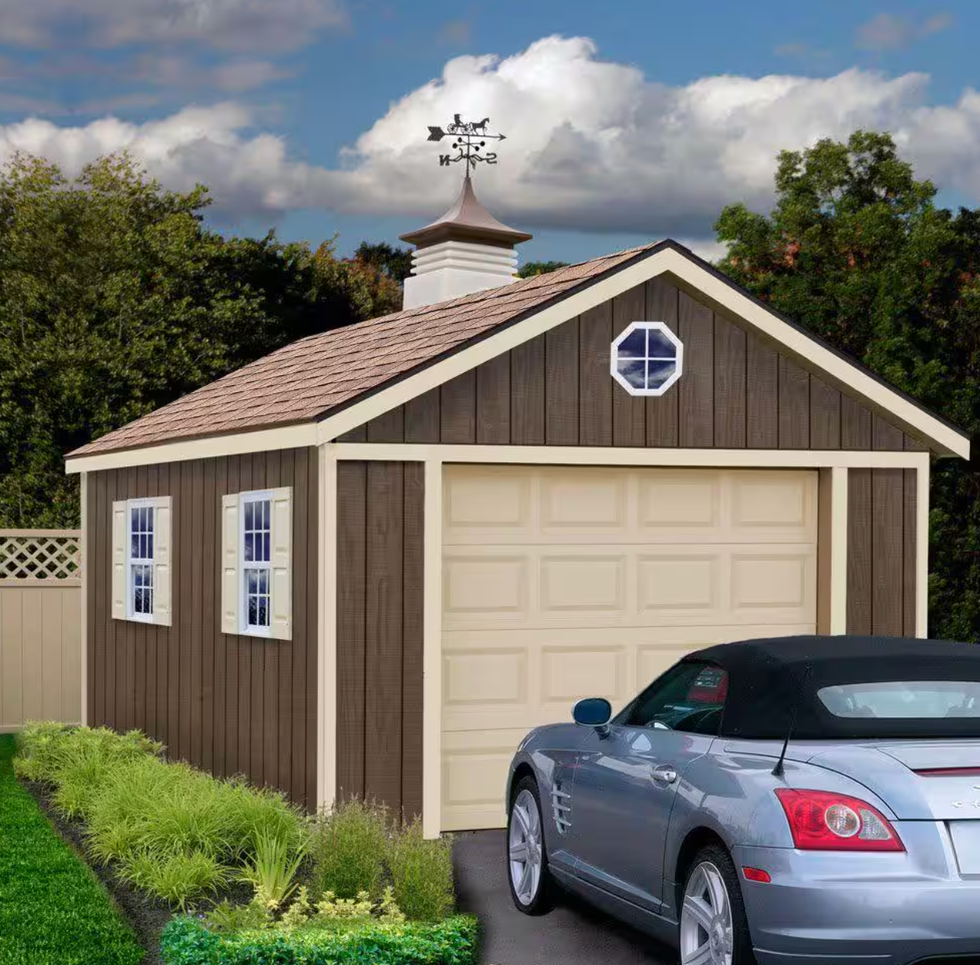 Sierra 12 ft. x 20 ft. Wood Garage Kit