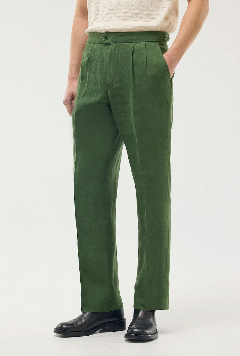 Pleated Tailored Trousers