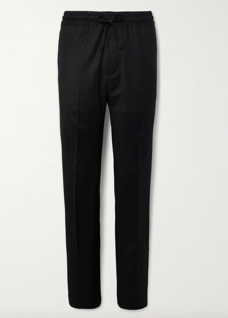 Slim-Fit Wool and Cashmere-Blend Drawstring Trousers