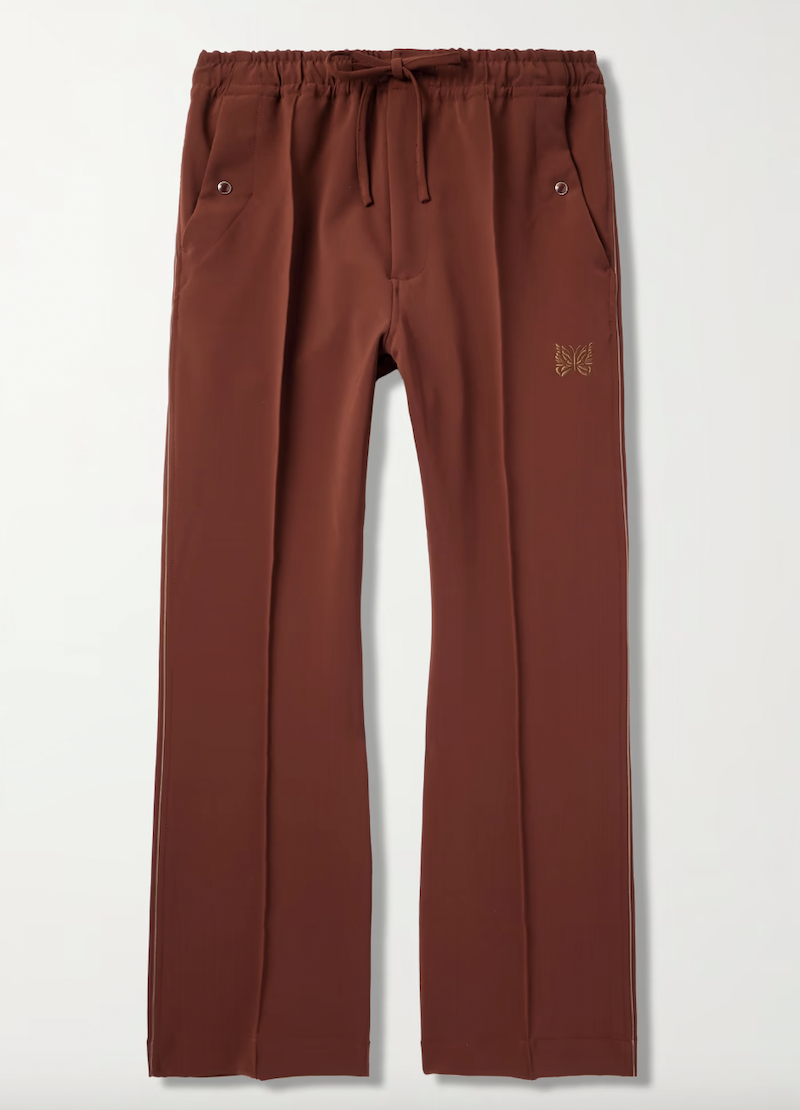 Straight-Leg Logo-Embroidered Jersey Track Pants