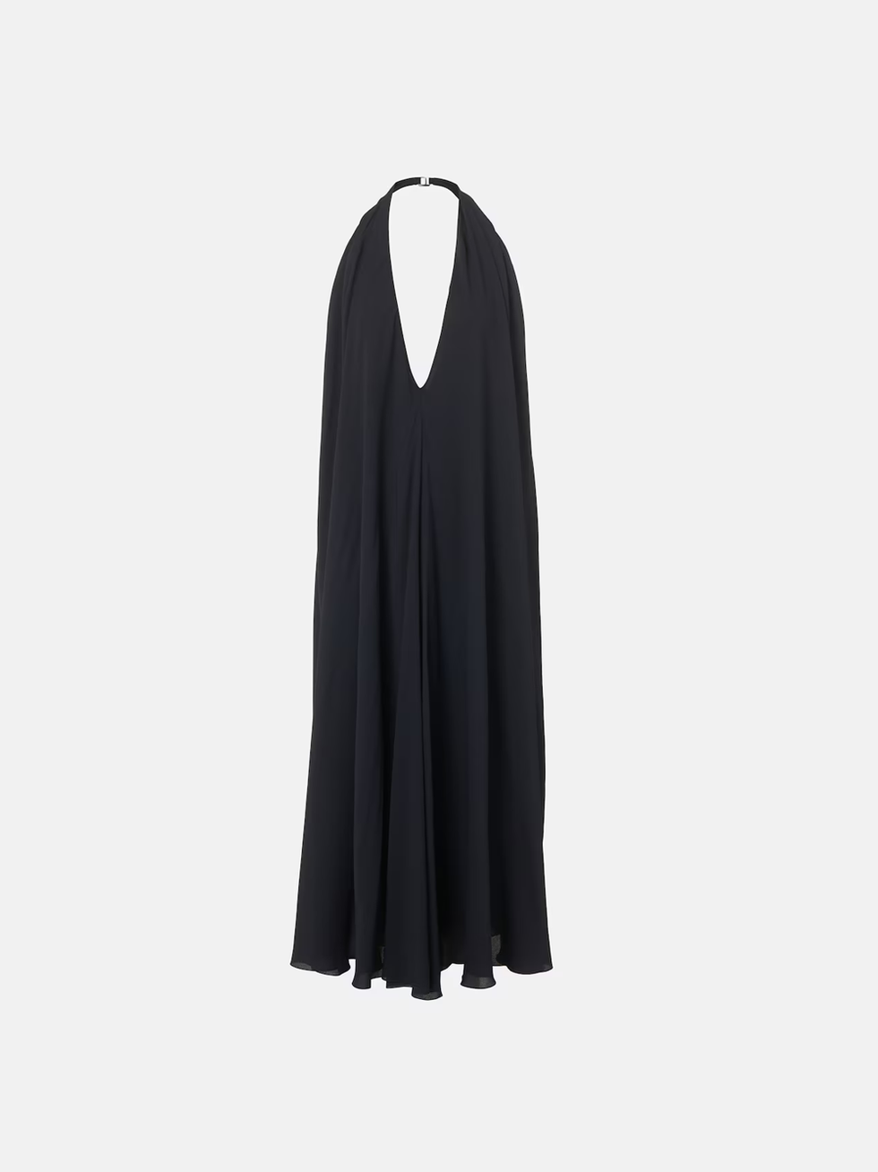 Jacquemus Norma draped open-back crêpe maxi dress