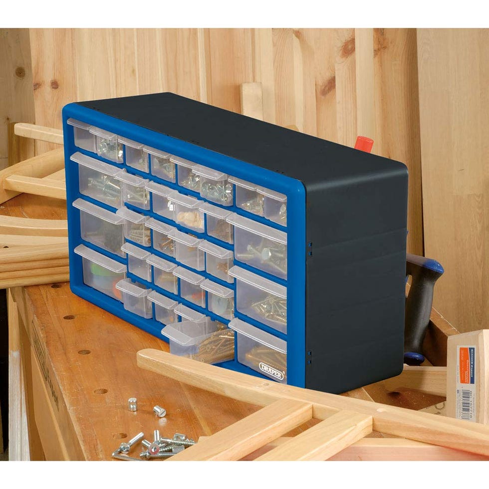 Draper 30 Drawer Garage Plastic Storage Unit 