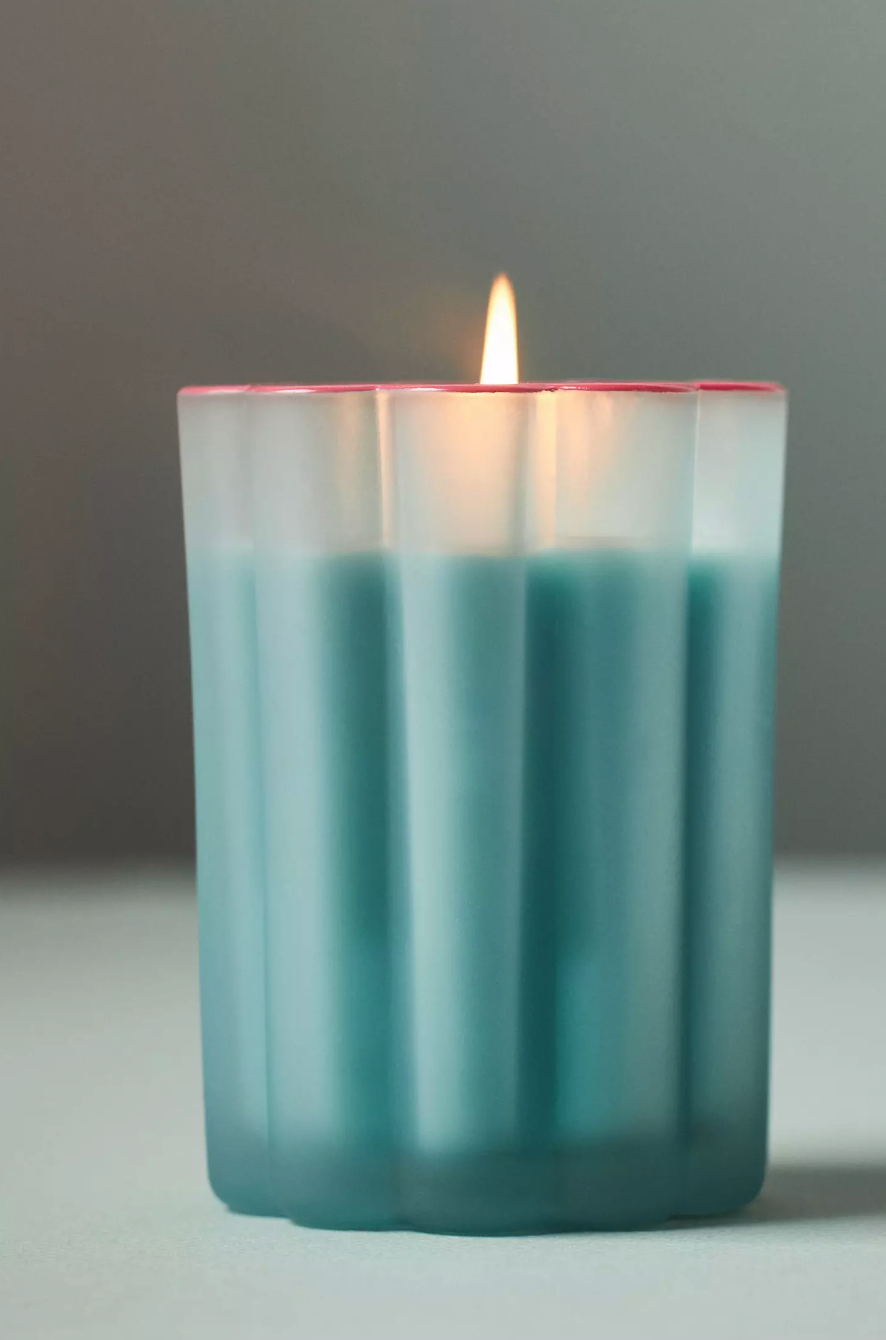 Scalloped Gourmand Sweet Tonka & Vanilla Glass Candle