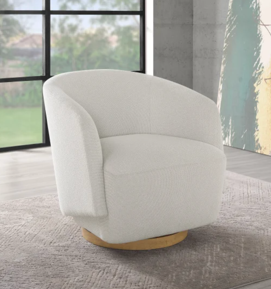 Swivel Boucle Chair