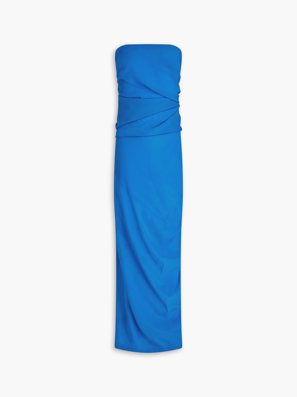 Proenza Schouler strapless draped crepe maxi dress