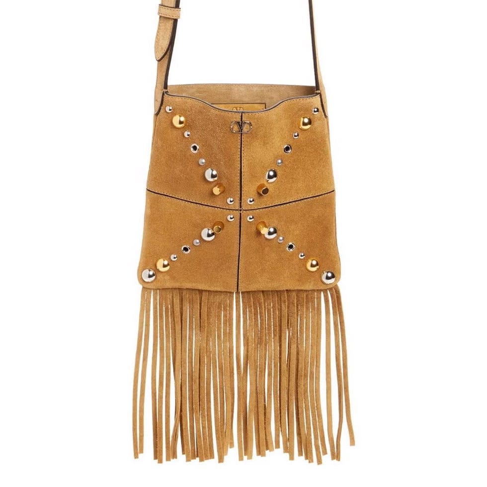 Small Nellcôte Fringe Suede Bag