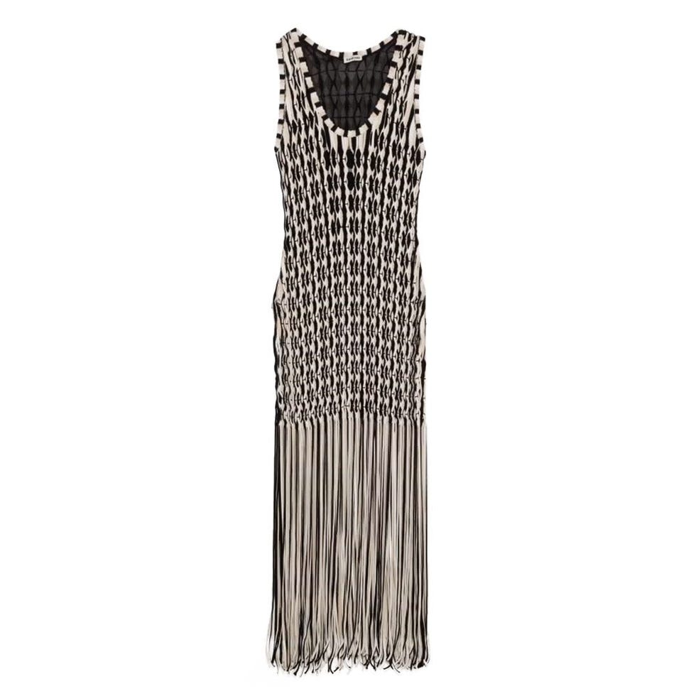 Sonia Fringe Knit Dress