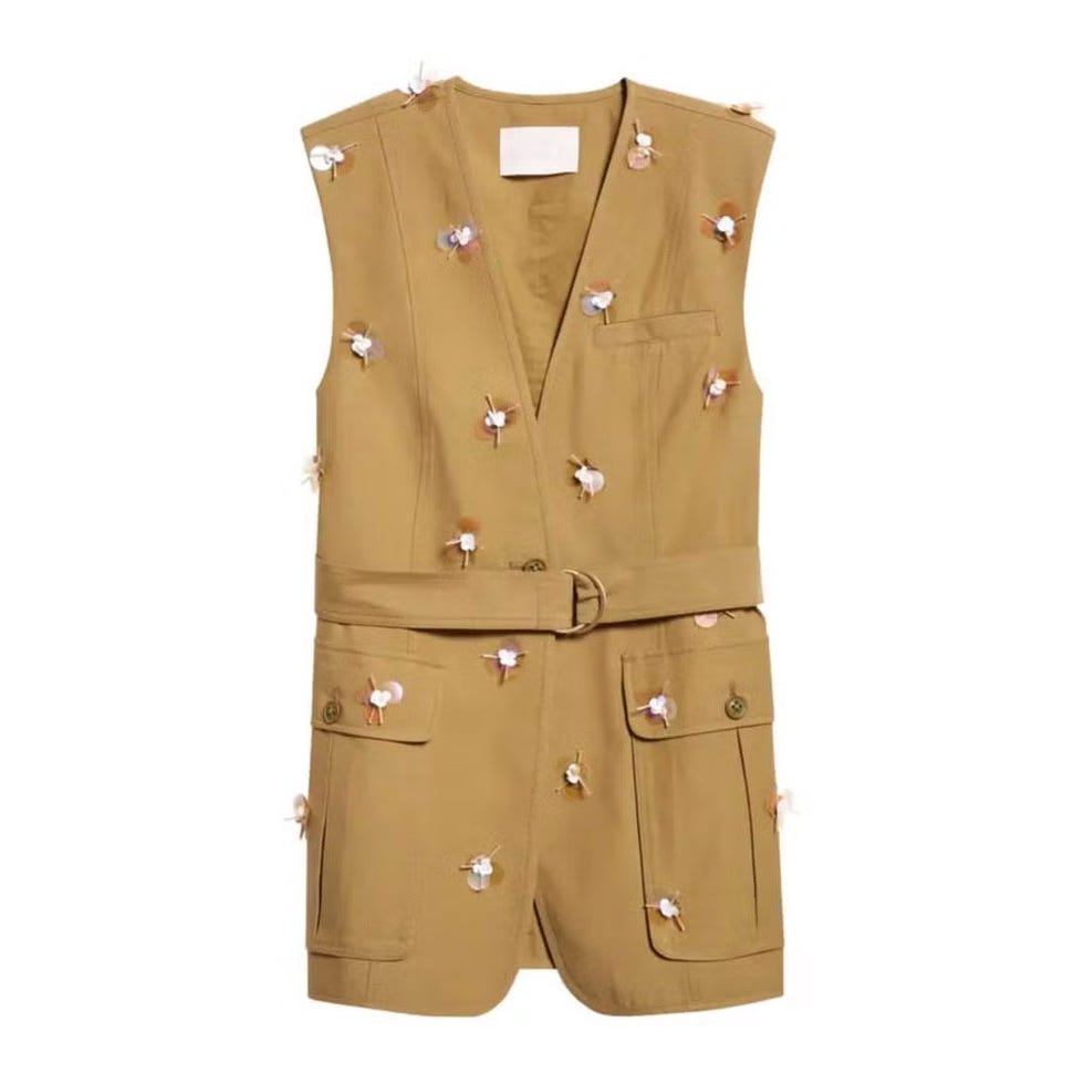 Twyla Floral Appliqué Vest