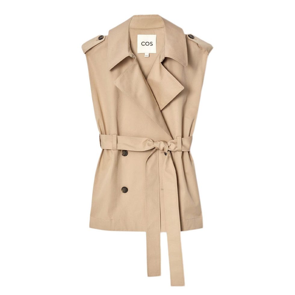 Sleeveless Hybrid Trench Coat