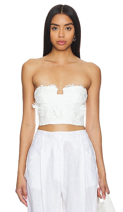 Bardot Brias Bustier in White