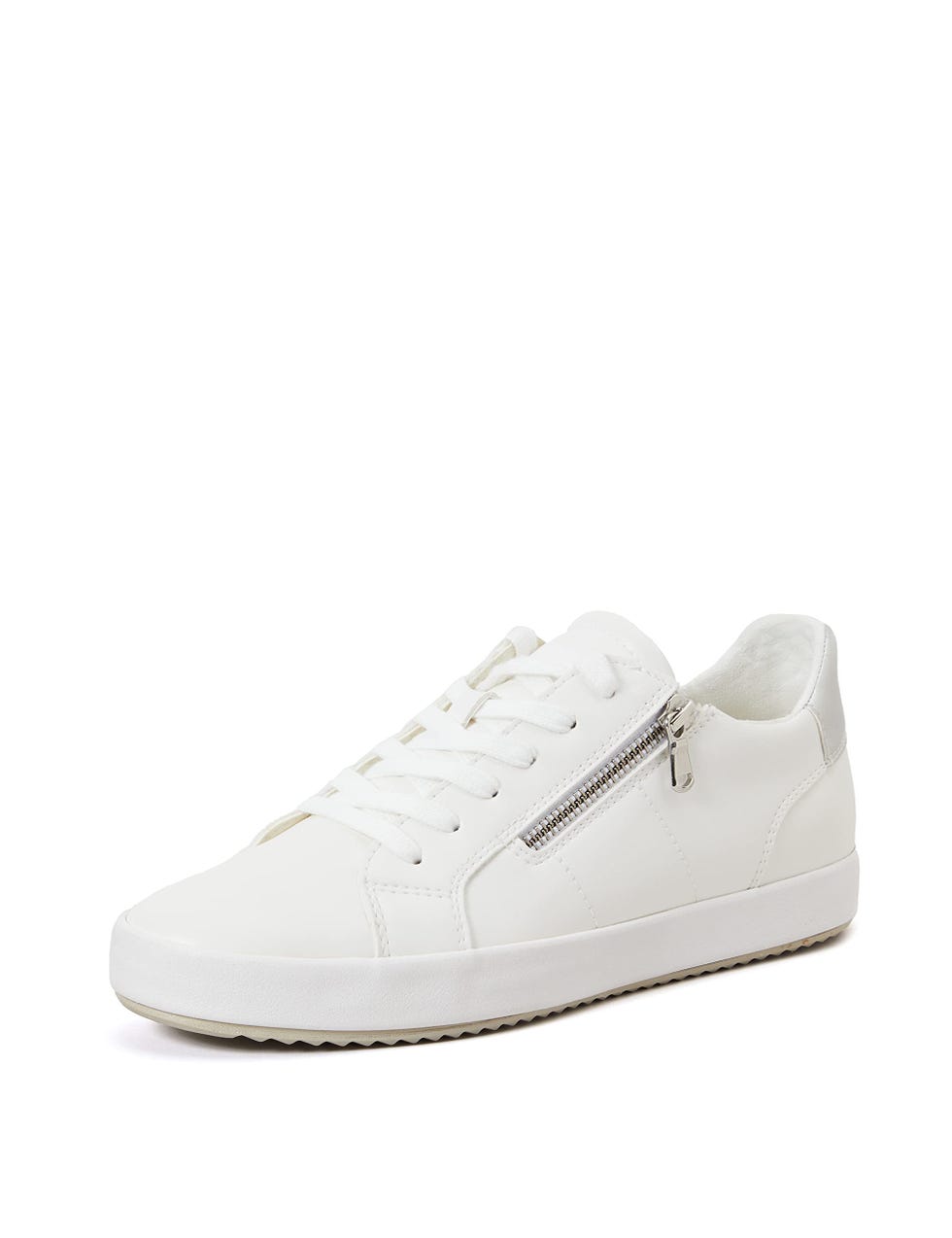 Sneakers blancas con cremallera