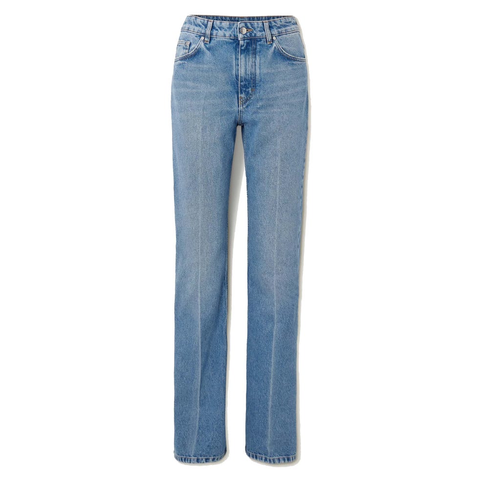 straight-leg jeans